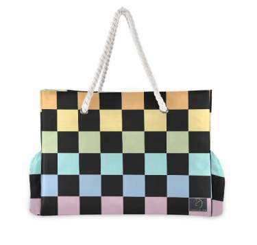 Everything Bag - Rainbow Chequered